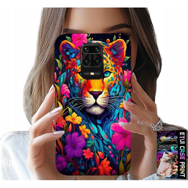 Custodia Per Xiaomi Note 9 Pro / 9S - Motivi Floreali Tigre Tigre + Lamina-image
