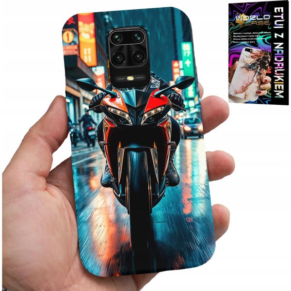 Custodia Per Xiaomi Note 9 Pro / 9S - Moto, Design Moto + Vetro-image