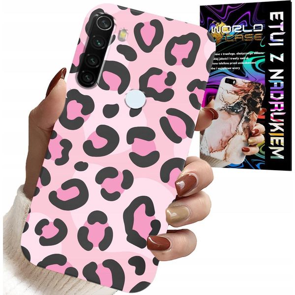 Custodia Per Xiaomi Note 8T - Rosa Signore Stampa Leopardo-image