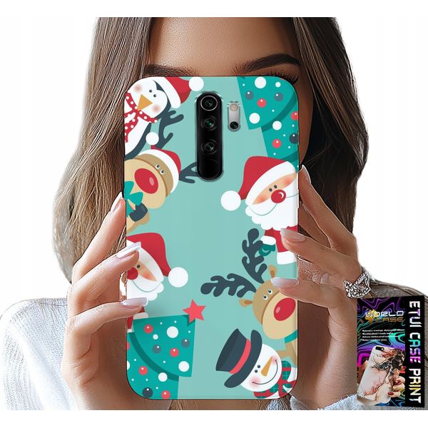 Custodia Per Xiaomi Note 8 Pro - Babbo Natale, Renna, Pupazzo Di Neve Motivi Natalizi-image