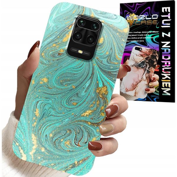 Custodia Per Xiaomi Note 9 Pro / 9S - Motivi Marmorizzati + Vetro Temperato-image