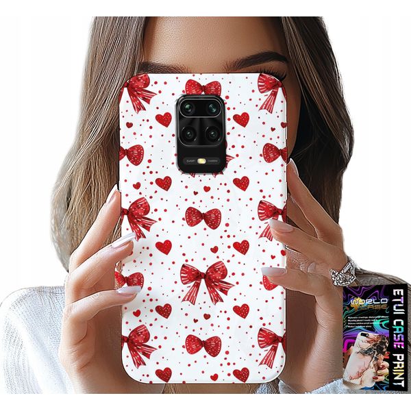 Custodia Per Xiaomi Note 9 Pro / 9S - Nastri Rossi Con Motivi Di Moda-image