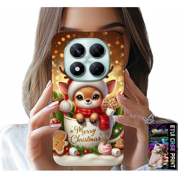 Cover Per Xiaomi Note 14 Pro+ 5G - Renna Simpatica Renna Design Natalizio-image
