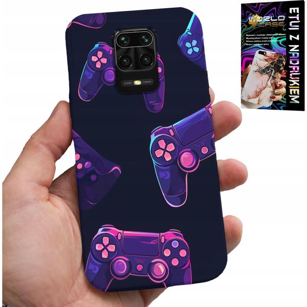 Custodia Per Xiaomi Note 9 Pro / 9S - Custodia Per Giocatori, Design Da Gioco + Vetro-image