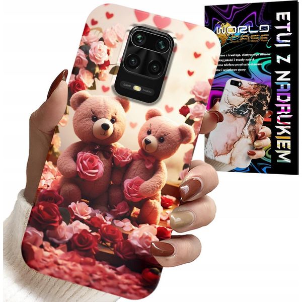 Custodia Per Xiaomi Note 9 Pro / 9S - Orsacchiotti, Ti Amo, Cuori Molti Disegni Della Custodia-image