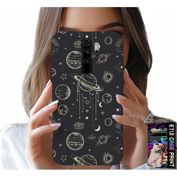 Pouzdro Pro Xiaomi Note 8 Pro - Cosmo Pianeti Stelle Luna + Vetro-image