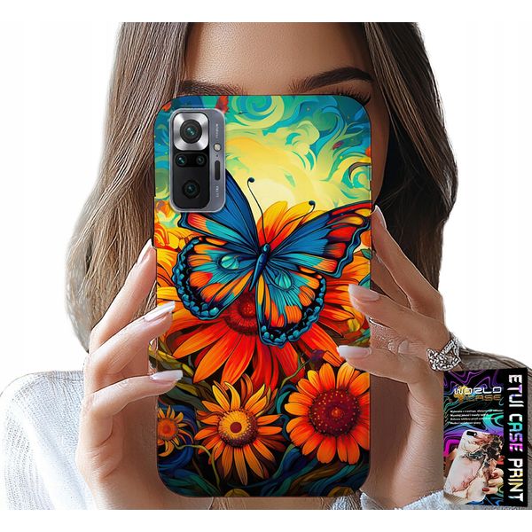 Custodia Per Xiaomi Note 10 Pro - Farfalle Farfalle Fiori Rose Custodia-image