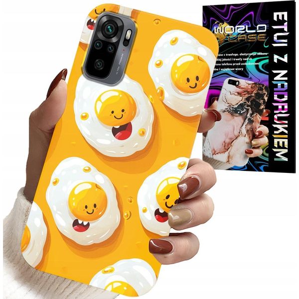 Custodia Per Xiaomi Note 10 / 10S - Dolce Uovo Sorridente + Foglio Di Alluminio-image