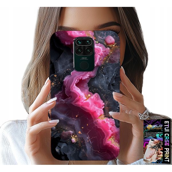 Custodia Per Xiaomi Note 9 - Retro In Marmo Rosa, Motivi Di Moda-image