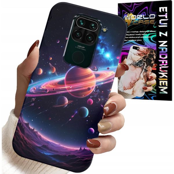 Custodia Per Xiaomi Note 9 - Cosmo Pianeti Stelle Galassia Copertura Posteriore-image