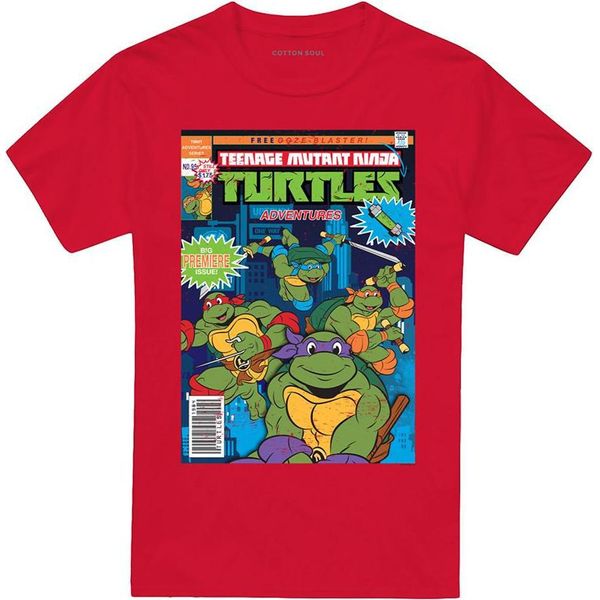 Teenage Mutant Ninja Turtles - Maglietta "Tmnt Adventures"" Per Bambini/Ragazzi Unisex TV26774 (Xxl) (Rot)"-image
