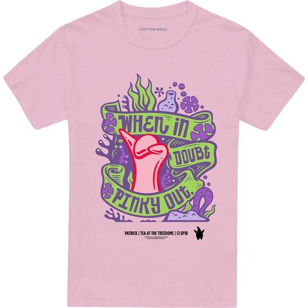 Spongebob Squarepants - Maglietta "Pinky Out"" Per Uomo/Donna Unisex TV26810 (Xxl) (Rosa)"-image