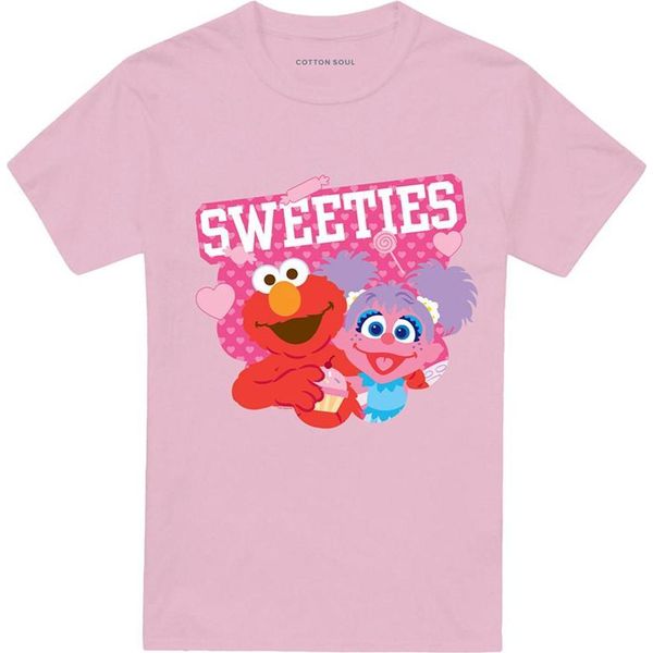 Sesame Street - Maglietta "Sweeties"" Per Uomo/Donna Unisex, San Valentino TV27130 (Xl) (Rosa)"-image