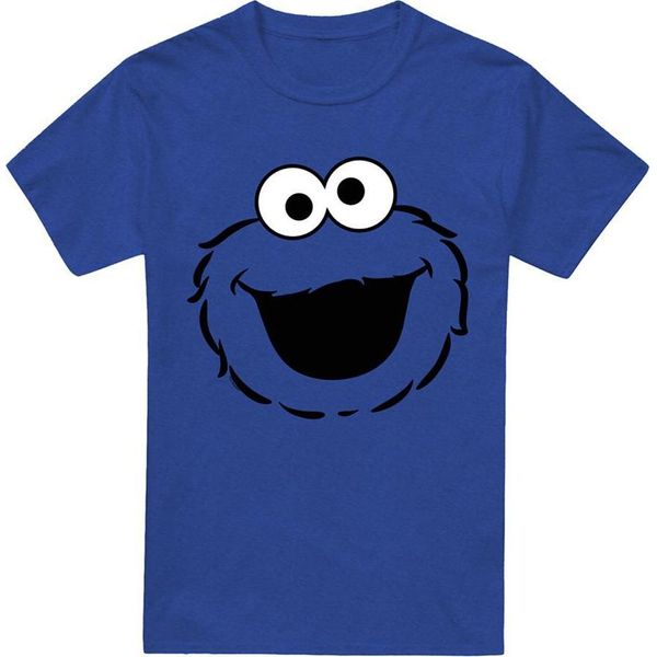 Sesame Street - Maglietta Da Uomo/Donna Unisex, Screziata TV26945 (3XL) (Blu Reale)-image