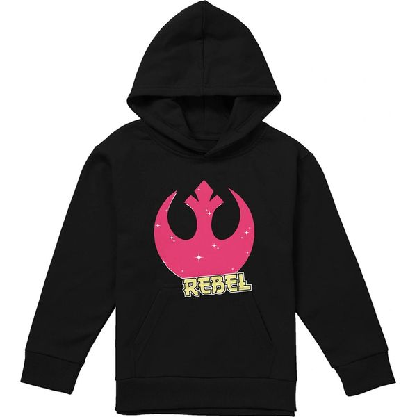 Star Wars: Una Nuova Speranza - Felpa Con Cappuccio Per Bambini, Logo TV26311 (152-158) (Nero)-image