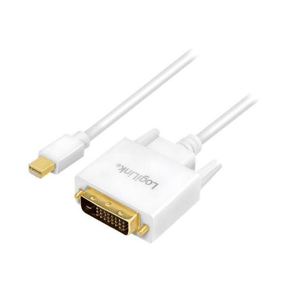 Logilink CV0137 Cavo Adattatore Mini Displayport - Dvi, Bianco, 1,8 M-image