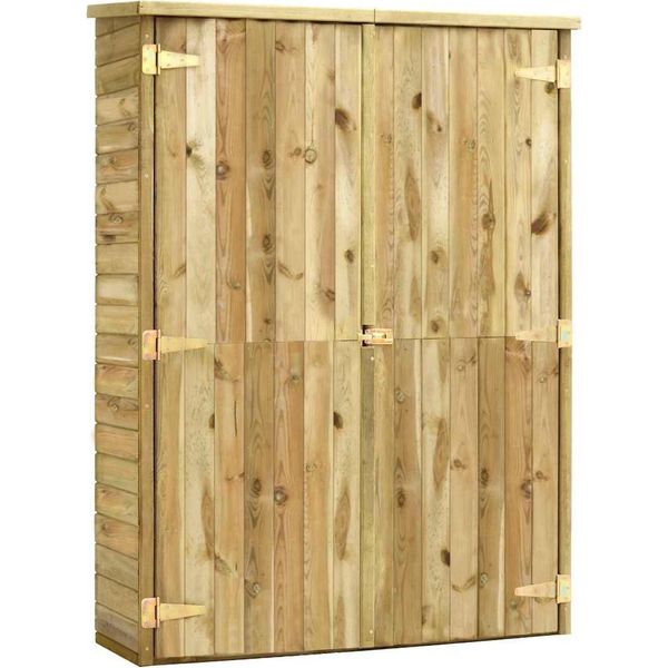 Vidaxl Capanno Per Attrezzi Da Giardino 123X50X171 Cm In Legno Di Pino Impregnato-image