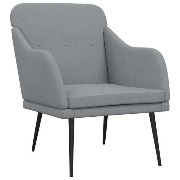Syfax™ Poltrona Grigio Chiaro 63X76X80 Cm In Tessuto-image