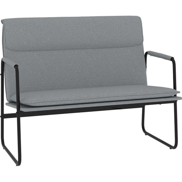 Syfax™ Panca Grigio Chiaro 100X64X80 Cm In Tessuto-image