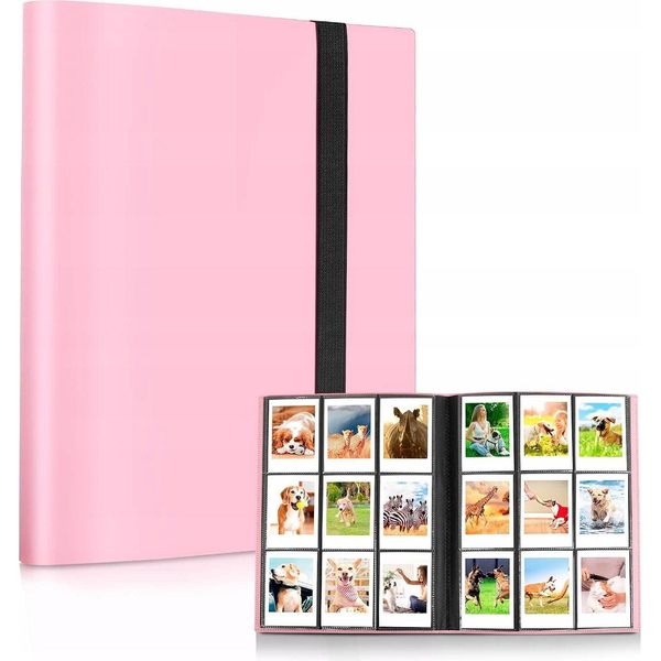 Album Fotografico 360 Foto Per Fujifilm Instax Mini / Xiaomi / Polaroid / Canon / Hp / Kodak / Rosa-image