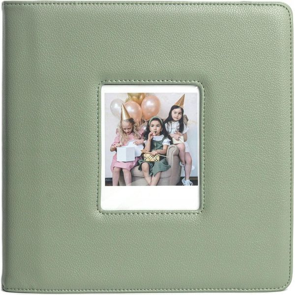 Album Fotografico 288 Pezzi Fuji Instax Wide 400 / 300 / Polaroid 600 / Now / Verde-image