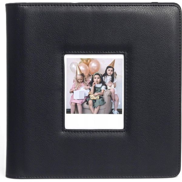 Album Fotografico 288 Pz. Fuji Instax Wide 400 / 300 / Polaroid 600 / Now / Nero-image