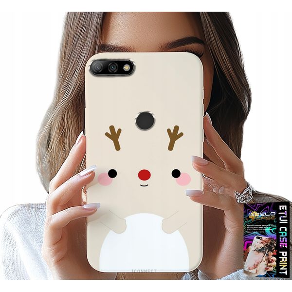 Custodia Per Huawei Y7 2018 - Renna, Renna, Disegni Natalizi-image