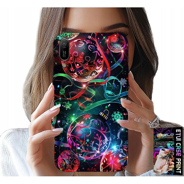 Custodia Per Huawei Y6 2019 - Baubles Natalizi, Albero Di Natale, Custodia + Pellicola-image