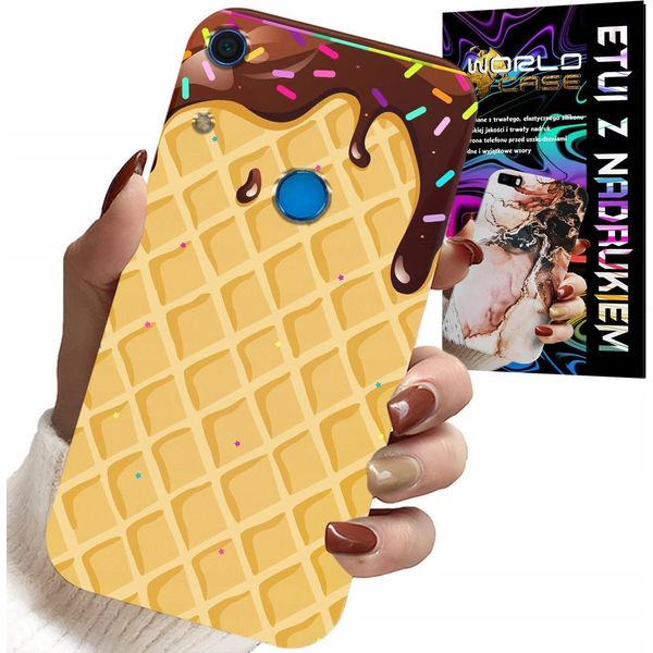 Custodia Per Huawei Y6S - Con Motivo Di Wafer Ricoperto Di Cioccolato-image