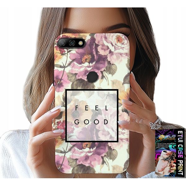 Custodia Per Huawei Y7 2018 - Motivo Floreale, Donne Alla Moda + Vetro-image