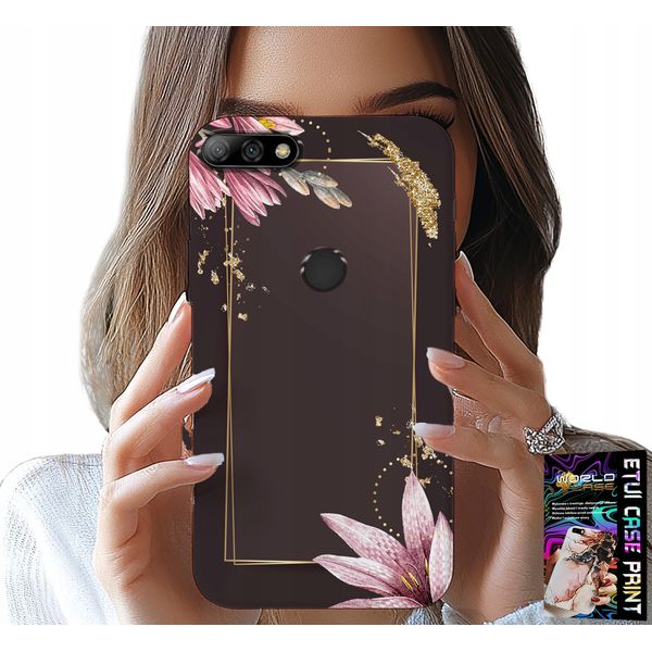 Custodia Per Huawei Y7 2018 - Custodia Con Disegni Floreali Eleganti-image