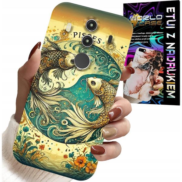 Custodia Per Huawei Mate 10 Pro - Segno Zodiacale, Pesci Astronomia + Lamina-image