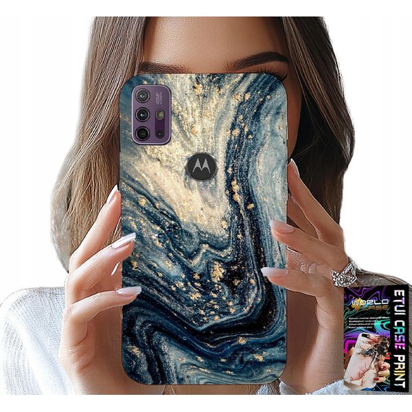 Custodia Per Motorola Moto G10 / G30 - Custodia Elegante Con Motivi In Pietra-image