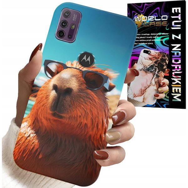 Custodia Per Motorola Moto G10 / G30 - Dolce Capibara, Custodia Capibara + Vetro-image