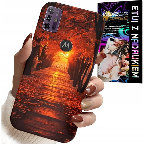 Custodia Per Motorola Moto G10 / G30 - Parco, Autunno, Foglie Che Cadono, Schienale-image