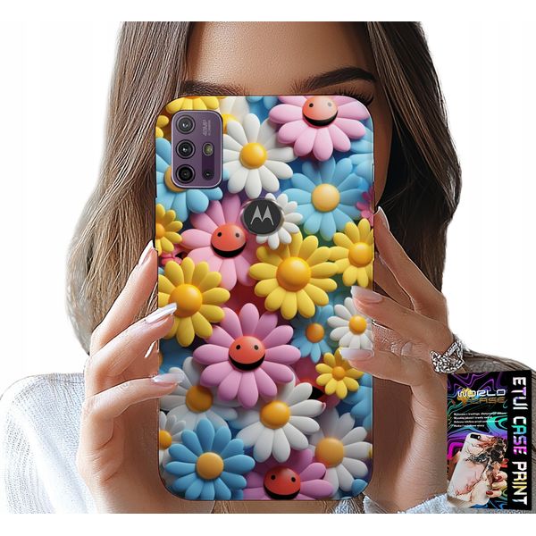 Custodia Per Motorola Moto G10 / G30 - Fiori Colorati, Margherite Custodia Case-image