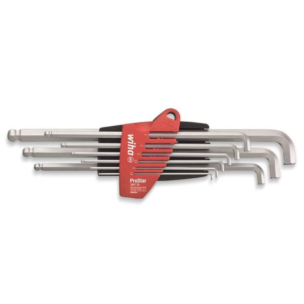 Wiha Allen Allen Key Set 1.5 Mm, 2 Mm, 2.5 Mm, 3 Mm, 4 Mm, 5 Mm, 6 Mm, 8 Mm, 10 Mm 9-Piece-image