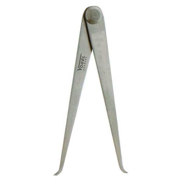 Vogel Germany Bussola A Tazza Campo Di Misura 150 Mm Calibro Interno Gambe Piatte Acciaio-image