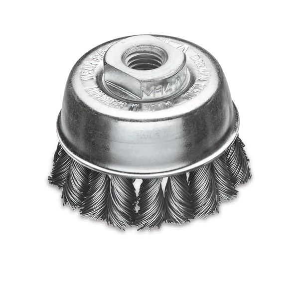 Spazzola A Tazza D.65Mm M14 Spessore Filo 0,5Mm Sta 12500Min-¹ Lessmann-image