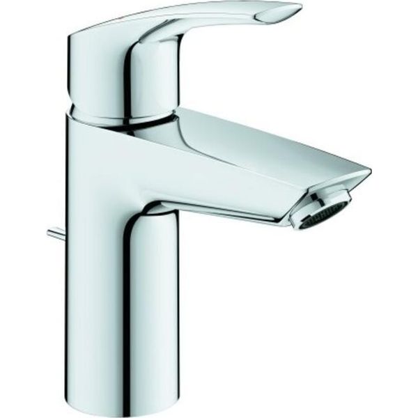 Grohe Eurosmart Mitigeur Monocommandé Pour Lavabo, S-Size, Saillie 109Mm, Vidage à Tirette Hybride, Chrome, 23456003, 23456003-image