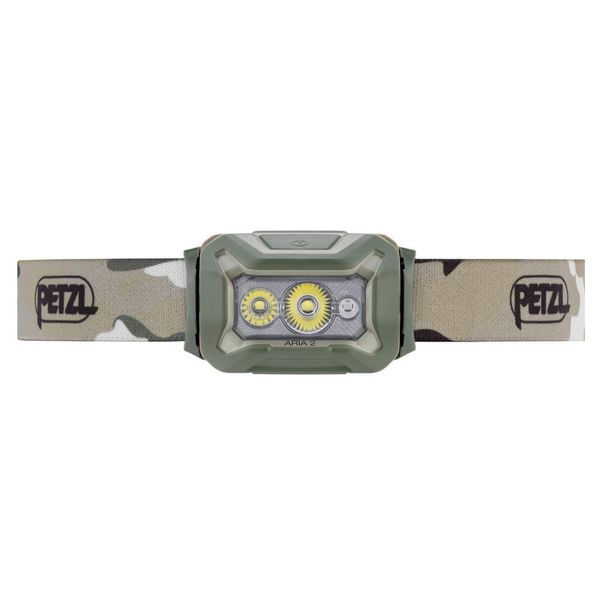 Petzl Aria 2 Rgb Headlight Camo Lampada Frontale Compatta, Robusta E Impermeabile Con Luce Bianca O Rossa/Verde/Blu,-image