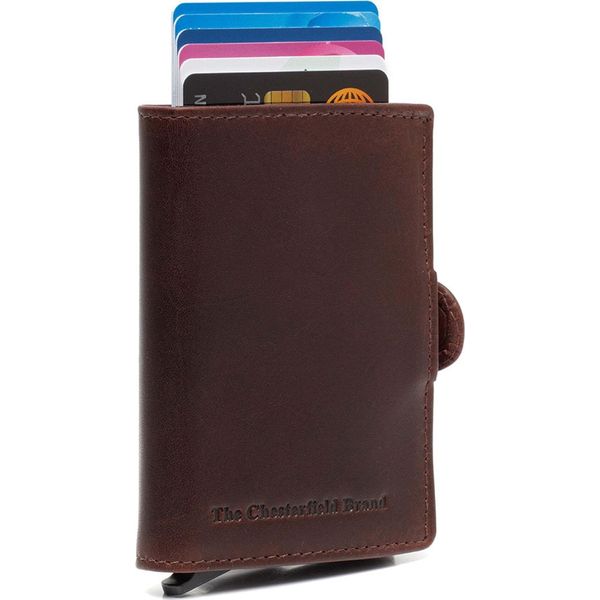 The Chesterfield Brand Porta Carte Di Credito Lagos Cardholder Brown Marrone-image