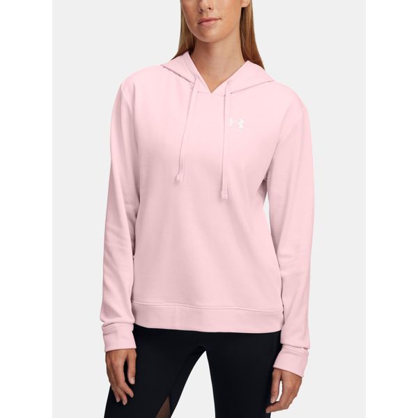 Under Armour Under Armour Ua Rival Terry Hoodie - Prime Pink, Taglia:M-image