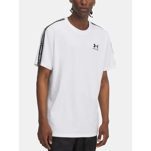 Maglietta Under Armour Icon Heavyweight Taping A Manica Corta Bianco M / Uomo Regular Bianco M-image