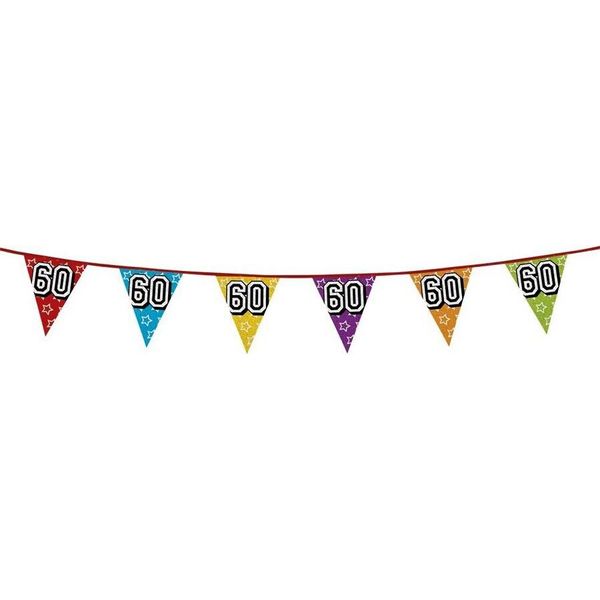 Boland - Bandiere - Bandiera, 60° Compleanno - Pvc SG21797 (Taglia Unica) (A Colori)-image