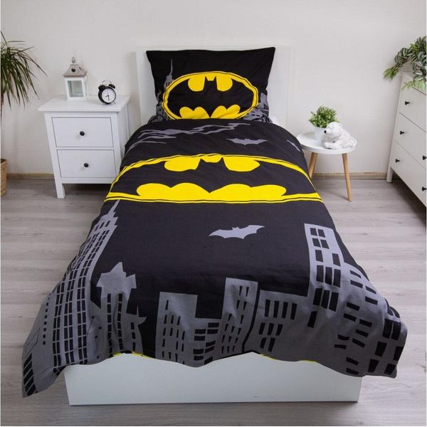 Copripiumino Batman City 140 X 200 Cm - Cotone -70 X 90 Cm-image