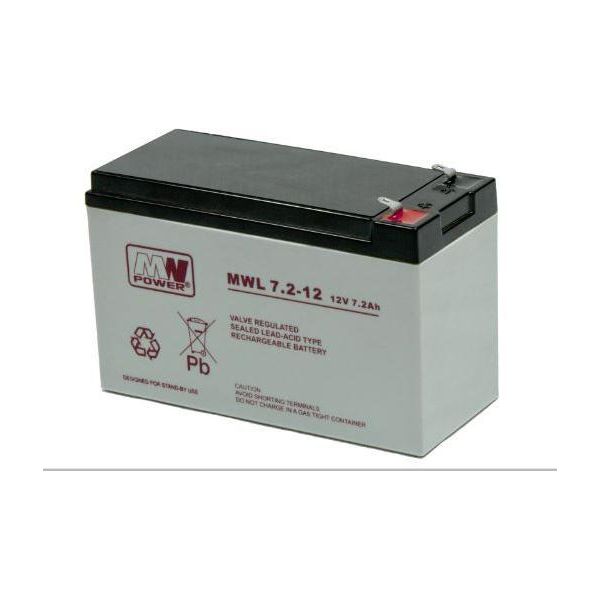 Mwl 7.2-12: Batteria Agm 12V/7.2Ah, 151*65*100 (T1-Stretta)-image
