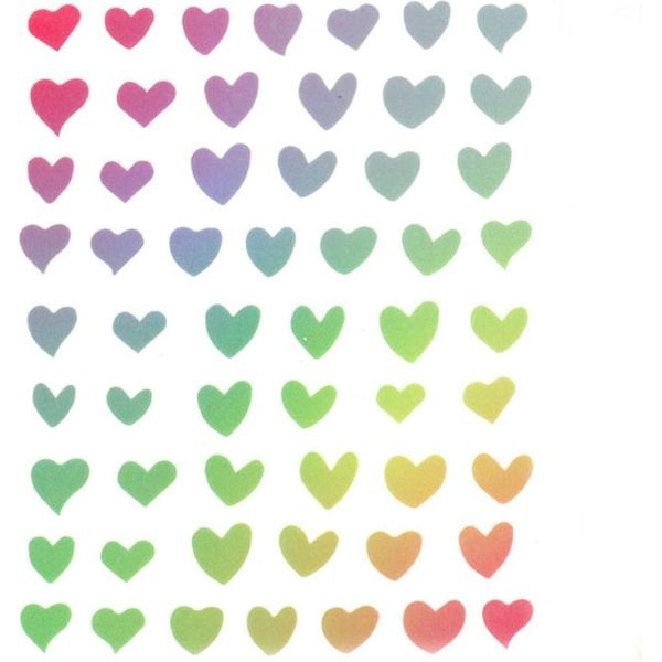 Adesivi Sottili Autoadesivi Per Unghie A Forma Di Cuore N. 1021-image