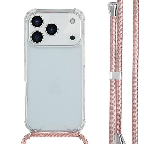 Imoshion Custodia Protettiva Iphone 17 Pro Con Fascia Posteriore Con Catena Custodia Per Iphone 17 Pro - Rosegold-image