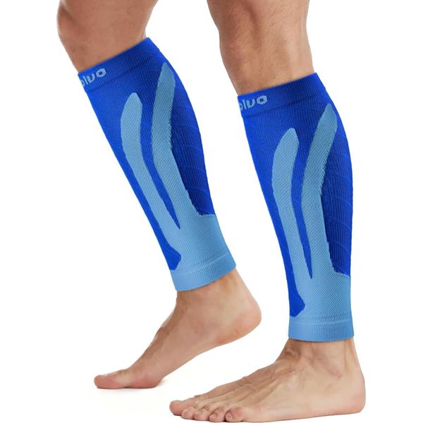 Cambivo 2 Paia Polpaccera Compressione Uomo Donna, Calze Compressione, Gambaletti Compressione, Fascia Elastiche Polpaccio, Per Corsa, Fitness, Sport, Calcio, Ciclismo, Circolazione, Vene Varicose-image